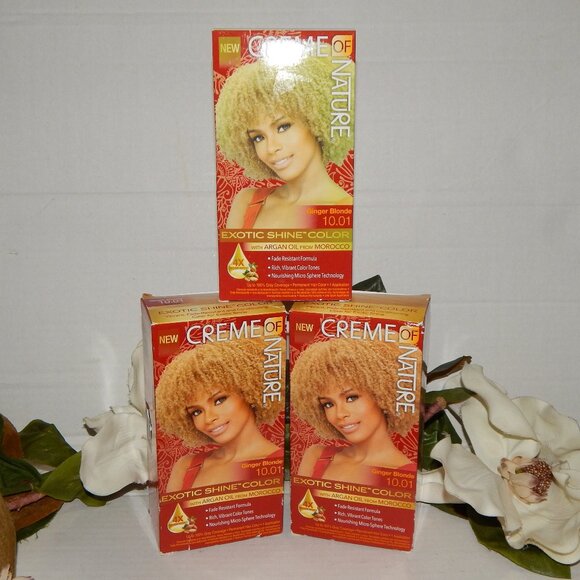 3 Boxes Creme of Nature 10.01 Ginger Blonde Permanent Hair Colors - Picture 1 of 4